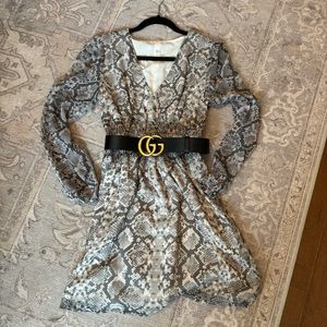 Leith Snake print dress